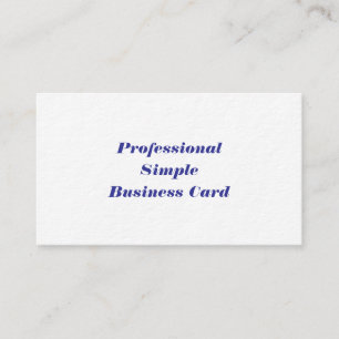 Visita Tarjeta de presentación simple profesional