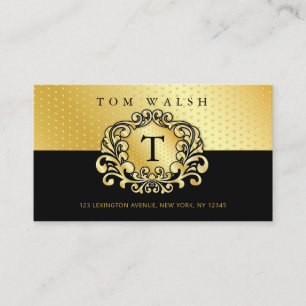 Visita Tarjeta de Presentación Simple y Elegante con Deta