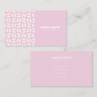 Visita tarjeta de presentación simple y elegante de color