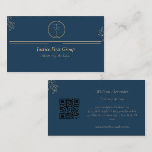 Visita Tarjeta de presentación simple y elegante para abo