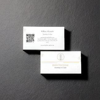 Visita Tarjeta de presentación simple y elegante para abo