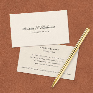 Visita Tarjeta de presentación simple y elegante para el