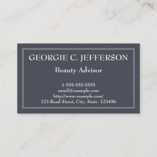 Visita Tarjeta de presentación simple y simple de Asesor