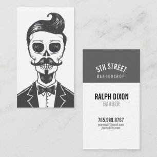 Visita Tarjeta de presentación Skeleton Gentleman Barber