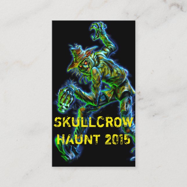 Visita Tarjeta de presentación SkullCrow Scarecrow (Anverso)