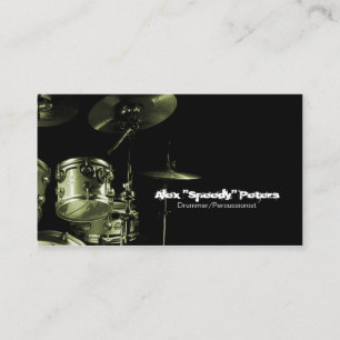 Visita Tarjeta de presentación Snare y Tom Ochre Drummer
