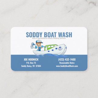 Visita Tarjeta de presentación Soddy Bot Wash
