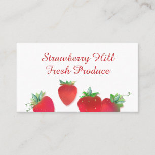 Visita Tarjeta de presentación Strawberries