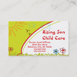 Visita Tarjeta de presentación Sunshine Child Care