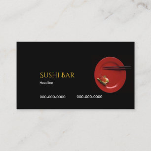 Visita Tarjeta de presentación Sushi Bar
