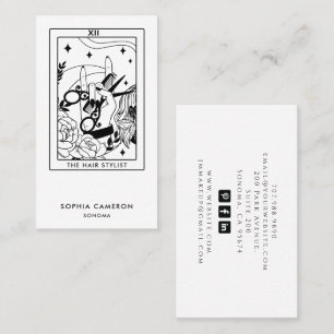 Visita Tarjeta de presentación Tarot de estilo Hair
