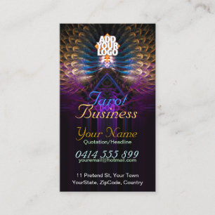 Visita Tarjeta de presentación Tarot Fractal Feathers