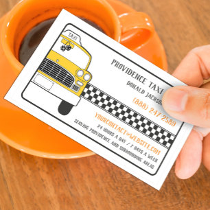 Visita Tarjeta de presentación Taxi Amarillo