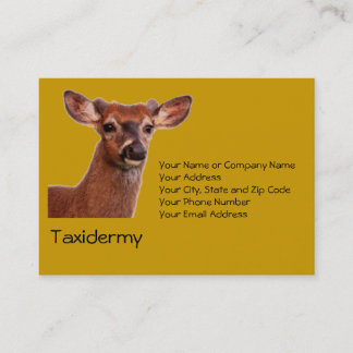 Visita Tarjeta de presentación Taxidermy