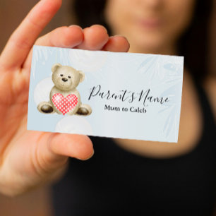 Visita Tarjeta de presentación Teddy Bear & Hearts