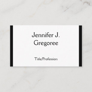 Visita Tarjeta de presentación tradicional clásica