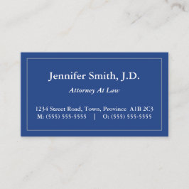 Visita Tarjeta de presentación tradicional clásica