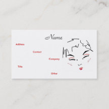 Tarjeta de presentación Trendy III para artista