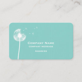 Visita Tarjeta de presentación Turquoise Dandelion