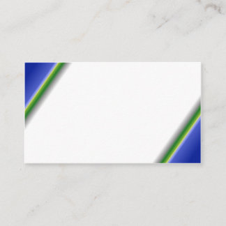 Visita Tarjeta de presentación verde azul blanca