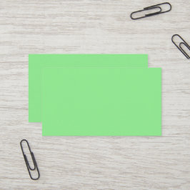 Visita Tarjeta de presentación verde ligera