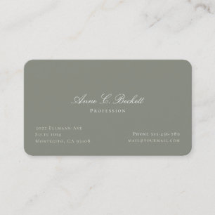 Visita Tarjeta de presentación verde menta elegante