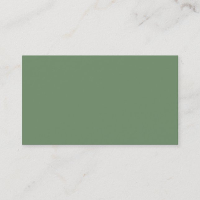 Visita Tarjeta de presentación verde Sage (Anverso)