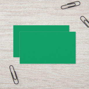 Visita Tarjeta de presentación verde trébol