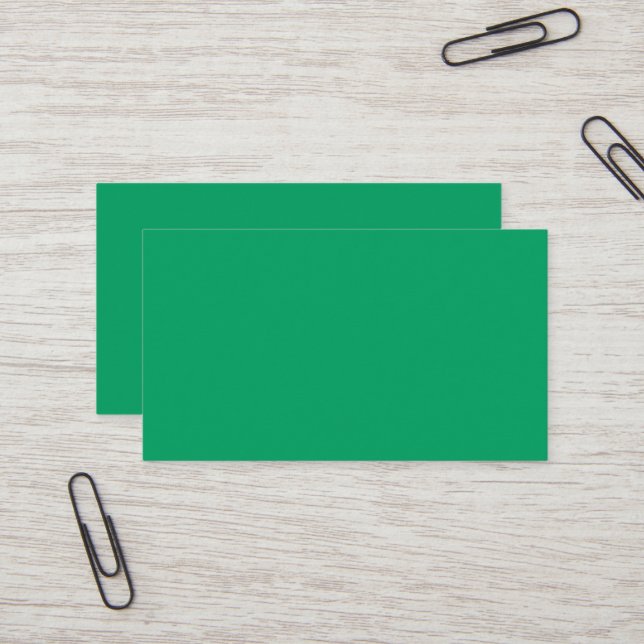 Visita Tarjeta de presentación verde trébol (Anverso/Reverso In Situ)