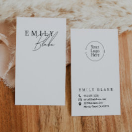 Visita Tarjeta de presentación vertical simple moderna