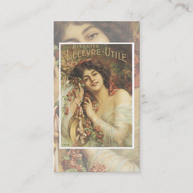 Visita Tarjeta de presentación Vintage Biscuit (Anverso)
