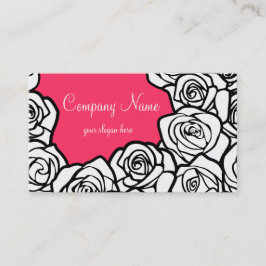 Visita Tarjeta de presentación Vintage de rosas negras, r