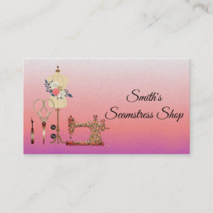 Visita Tarjeta de presentación Vintage Seamstress