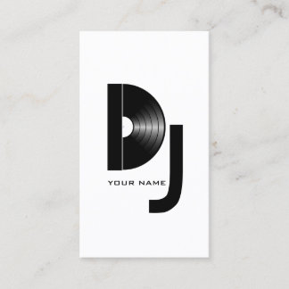 Visita Tarjeta de presentación Vinyl DJ