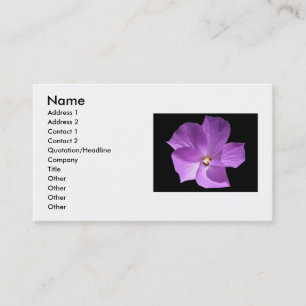 Visita Tarjeta de presentación Violet