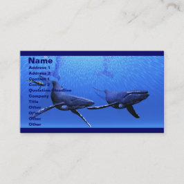 Visita Tarjeta de presentación Whale 01