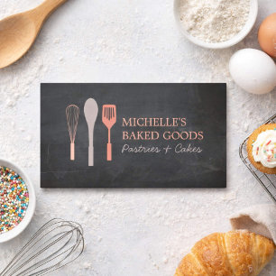 Visita Tarjeta de presentación WHISSPOON SPATULA LOGO Bak