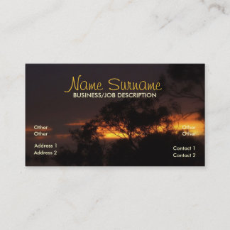 Visita Tarjeta de presentación Winter Sunset Mood