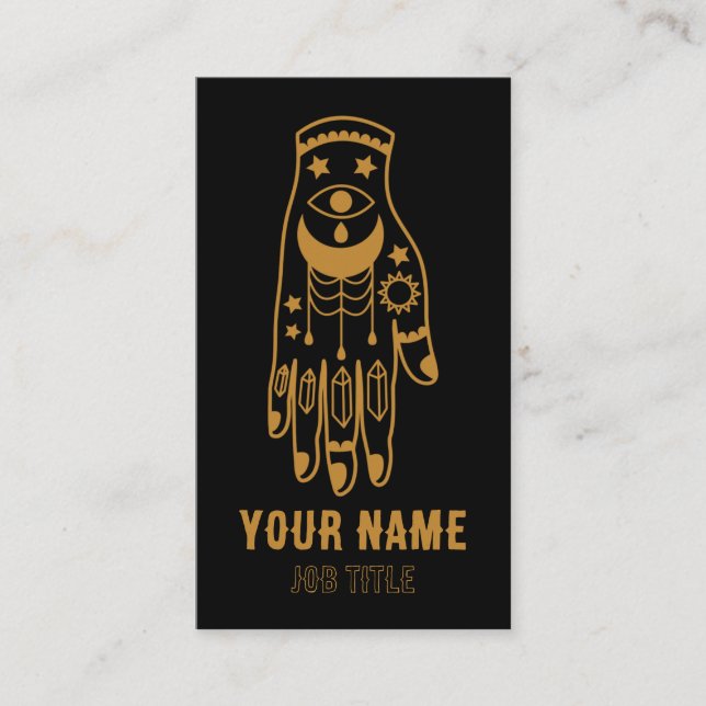 Visita Tarjeta de presentación Witchen Crystal Moon & Sta (Anverso)