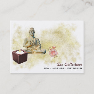 Visita *~* Tarjeta de presentación Zen Buddha Candle Tea
