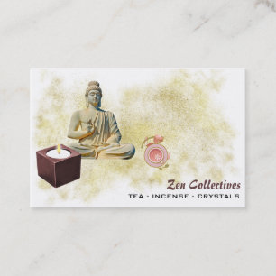 Visita *~* Tarjeta de presentación Zen Lotus Buddha Cand