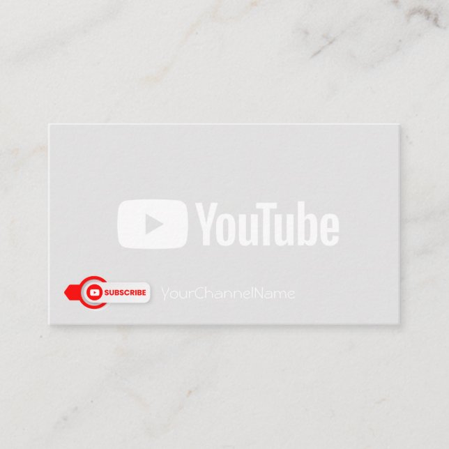 Visita Tarjeta de publicidad de canal (Anverso)