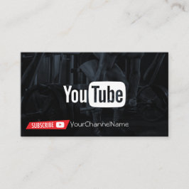 Visita Tarjeta de publicidad de canal de fitness