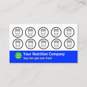 Visita Tarjeta de punzonado de la empresa de nutrición Az