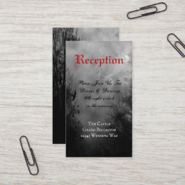 Visita Tarjeta de recepción Raven Full Moon Personalizado