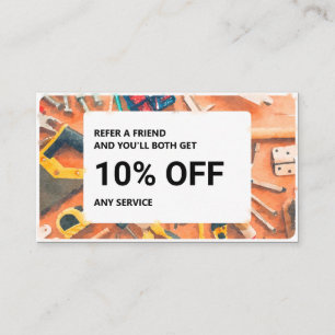 Visita Tarjeta de recomendación: Servicios de Handyman