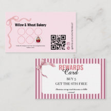 Tarjeta de recompensas de Pink Bow Bakery