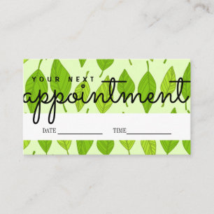 Visita Tarjeta de recordatorio de cita personalizada de s