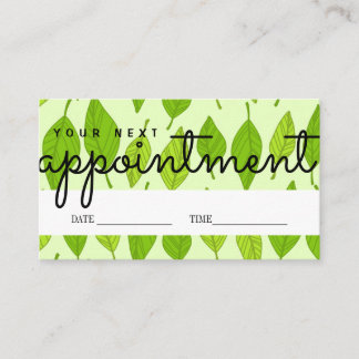 Visita Tarjeta de recordatorio de cita personalizada Su p