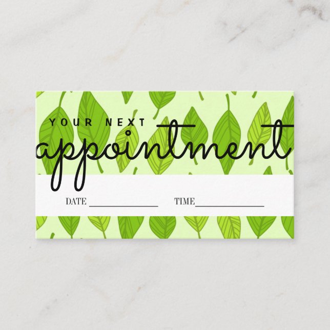 Visita Tarjeta de recordatorio de cita personalizada Su p (Anverso)